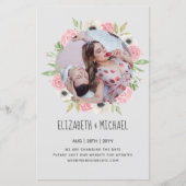 自然ラバ結婚ーズForal Greenery素朴 Boho (正面)