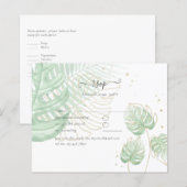 自然ラバ結婚ーズForal Greenery素朴 Boho (正面/裏面)