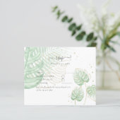 自然ラバ結婚ーズForal Greenery素朴 Boho (スタンド正面)