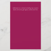 自然ラバ結婚ーズForal Greenery素朴 Boho (裏面)