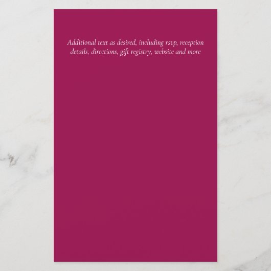 自然ラバ結婚ーズForal Greenery素朴 Boho (裏面)