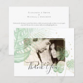 自然ラバ結婚ーズForal Greenery素朴 Boho (正面/裏面)