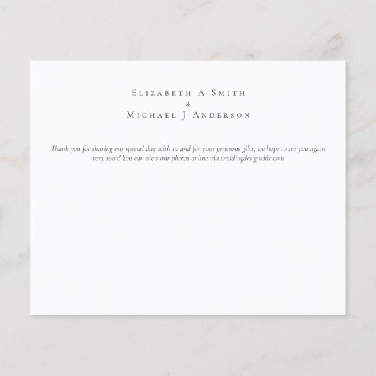 自然ラバ結婚ーズForal Greenery素朴 Boho (裏面)