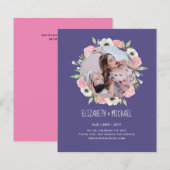 自然ラバ結婚ーズForal Greenery素朴 Boho (正面/裏面)