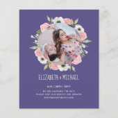 自然ラバ結婚ーズForal Greenery素朴 Boho (正面)