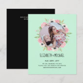 自然ラバ結婚ーズForal Greenery素朴 Boho (正面/裏面)