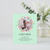 自然ラバ結婚ーズForal Greenery素朴 Boho (スタンド正面)