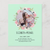 自然ラバ結婚ーズForal Greenery素朴 Boho (正面)