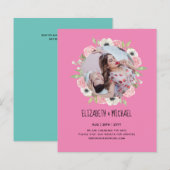 自然ラバ結婚ーズForal Greenery素朴 Boho (正面/裏面)