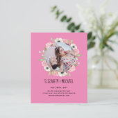 自然ラバ結婚ーズForal Greenery素朴 Boho (スタンド正面)