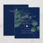 自然ラバ結婚ーズForal Greenery素朴 Boho (正面/裏面)