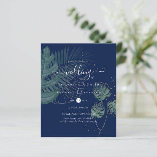 自然ラバ結婚ーズForal Greenery素朴 Boho (スタンド正面)