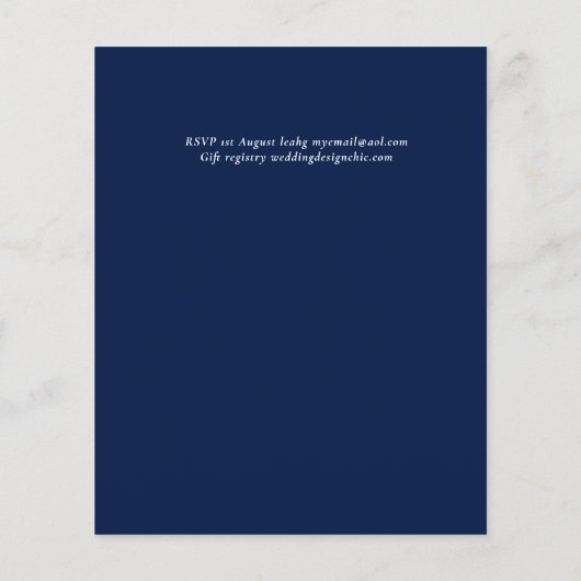 自然ラバ結婚ーズForal Greenery素朴 Boho (裏面)