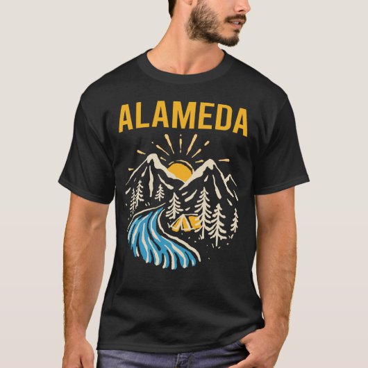 自然ランドスケープアラメダ Tシャツ (正面)