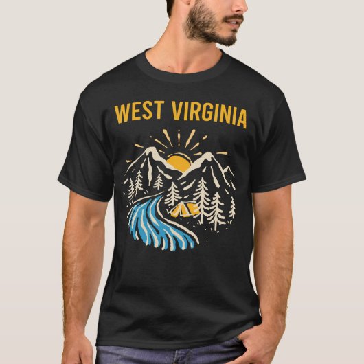 自然ランドスケープウェストバージニア Tシャツ (正面)
