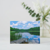 自然ランドスケープシーナリーレイクスカイベラルースポストカード ポストカード (スタンド正面)