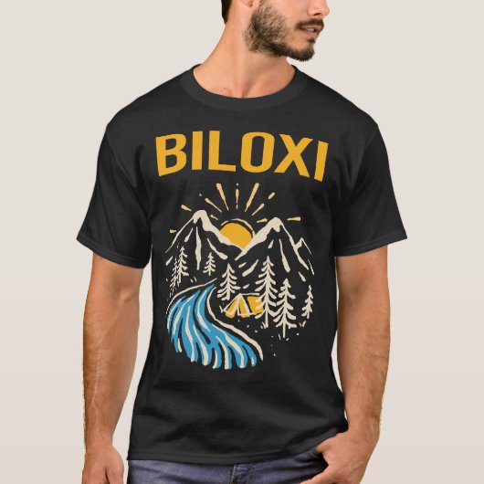 自然ランドスケープビロシ Tシャツ (正面)
