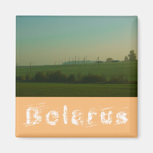 自然ランドスケープフィールドメドウベラルーシ磁石 マグネット (正面)