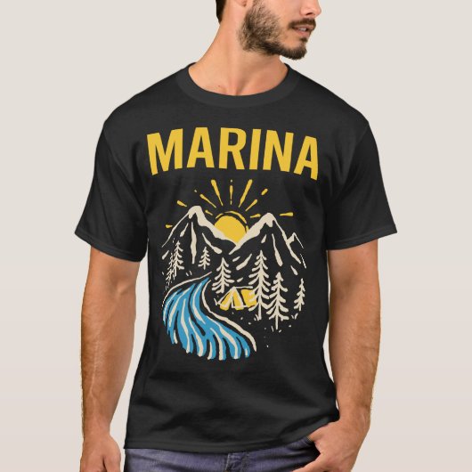 自然ランドスケープマリーナ Tシャツ (正面)