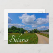 自然ランドスケープルーラルシーナリービレッジロード ポストカード (正面/裏面)