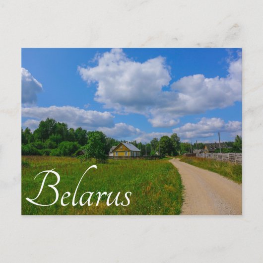 自然ランドスケープルーラルシーナリービレッジロード ポストカード (正面)