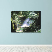 自然ランドスケープ陽光Through Trees On Creek キャンバスプリント (インサイチュ (ウッドフロア))