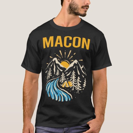 自然ランドスケープ Tシャツ (正面)