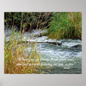 自然ランニング写真Rumi Verse ポスター (正面)