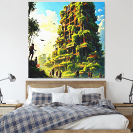 自然リクレームアーバーシティ キャンバスプリント