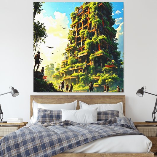 自然リクレームアーバーシティ キャンバスプリント (インサイチュ (寝室))