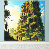 自然リクレームアーバーシティ キャンバスプリント (インサイチュ (ウッドフロア))