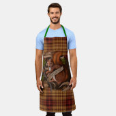 自然リス エプロン (着用した状態)