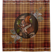 自然リス シャワーカーテン (正面)