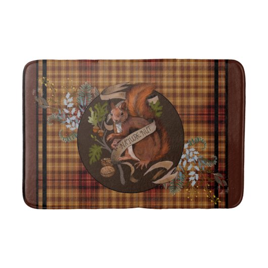 自然リス バスマット (正面)