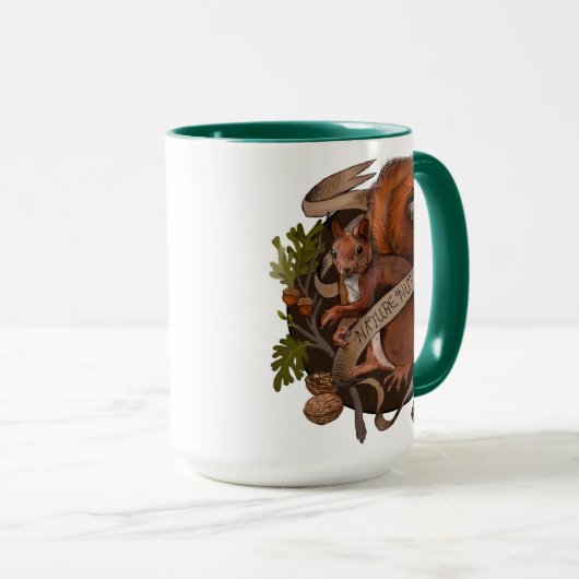 自然リス マグカップ (正面右)
