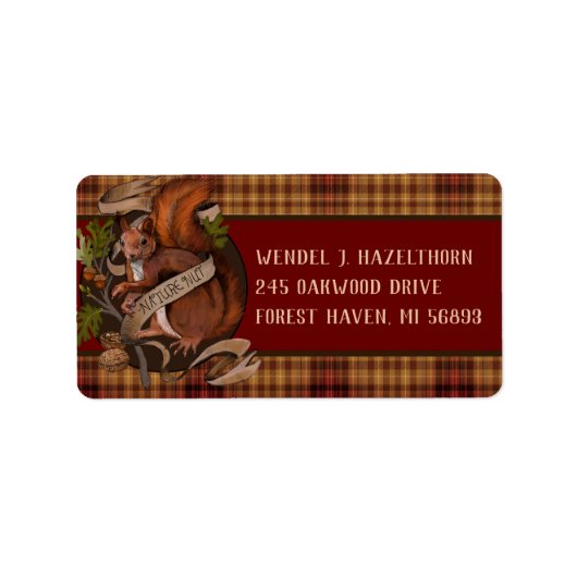 自然リス ラベル (正面)