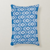 自然リネン繊維の民族オーナメント アクセントクッション (正面(垂直))