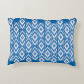 自然リネン繊維の民族オーナメント アクセントクッション (裏面)