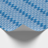 自然リネン繊維の民族オーナメント ラッピングペーパー (角)