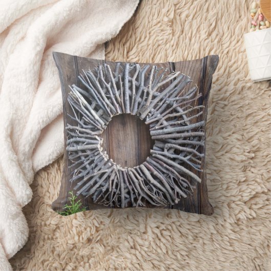 自然リース枕 クッション (ブランケット)