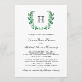 自然リース結婚式招待状 招待状