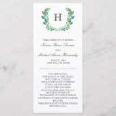 自然リース結婚式 プログラム (正面)