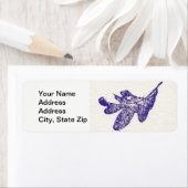 自然リーフプリントラベンダーオークリーフ ラベル (インサイチュ)