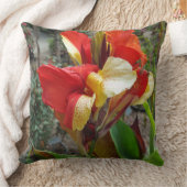 自然レッドフラワー花の写真 クッション (ブランケット)