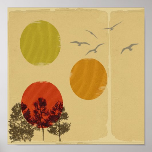 自然レトロ ポスター (正面)