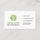 自然ロゴ |スタイル化されたロモダンゴ 名刺 (裏面)