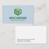 自然ロゴ |造園園 名刺 (正面/裏面)