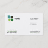 自然ロゴ(Alice blue) 名刺 (裏面)