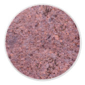 自然ロックフォトジオロジーピンクのテクスチャ セラミックノブ (正面)