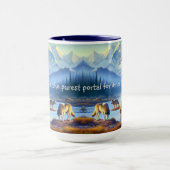 自然ワイルドライフウォルズデナリパークコーヒーマグ マグカップ (中央)
